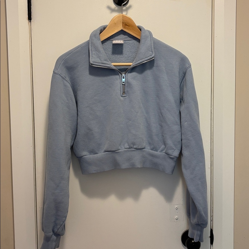 TNA Cozy Fleece in Soft Sky Blue